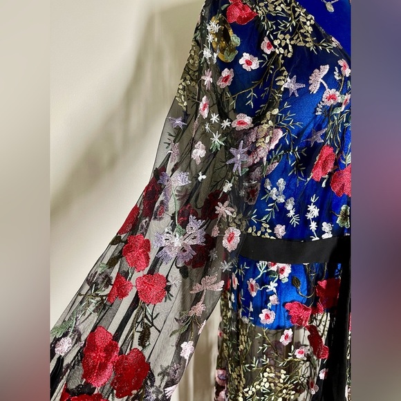 Julia Jordan | Floral Overlay Belted Jacket | Embroidery | Women’s 12 - Picture 4 of 9